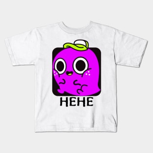 Cute Animation Happy Smile HeHe Kids T-Shirt